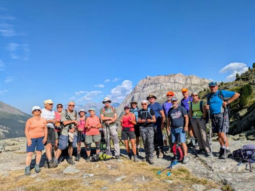 le groupe 2 au col Clapier